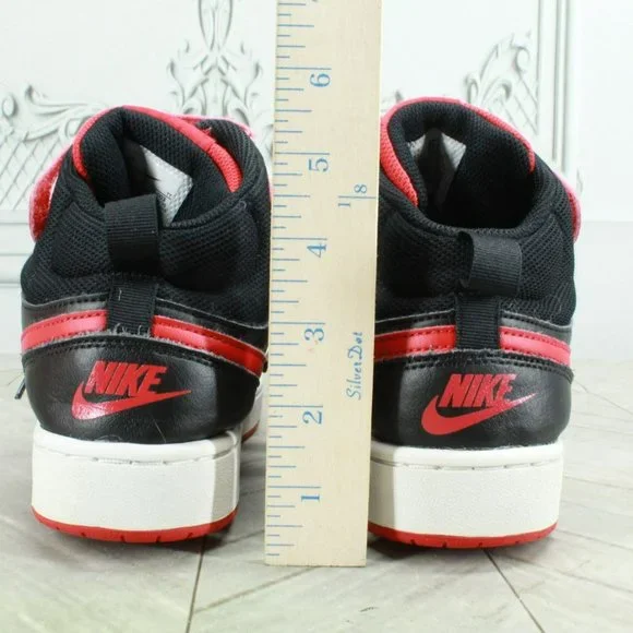 Nike Court Borough Mid 2 Multicolor Leather Basketball Sneakers Shoes Sz 6 Youth - Picture 6 of 9